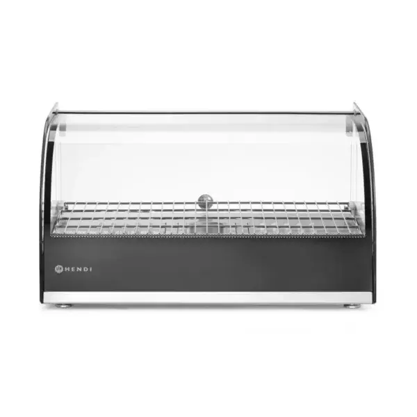 Hendi opzet warmhoudvitrine zwart enkel niveau 220-240V 800W 554x376x311mm Nu Kopen