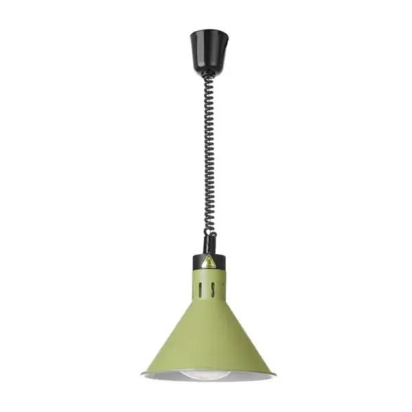 Speciale Aanbieding Hendi Warmtelamp verstelbaar conisch 230V 250W ø275mm groen voor warmhouden