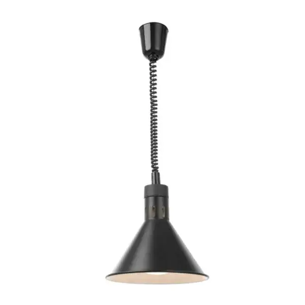 Hendi warmtelamp verstelbaar conisch 230V 250W ⌀275mm zwart voor warmhouden Merkproduct