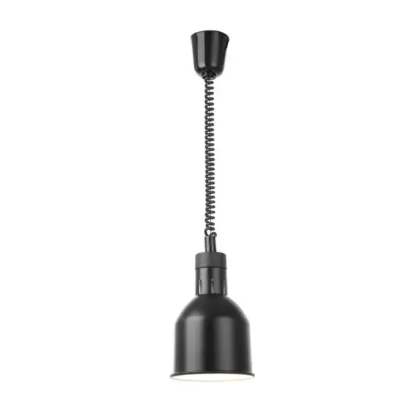Hoge Kwaliteit Hendi Warmtelamp Cilindrisch Zwart 230V 250W Ø175mm Verstelbaar