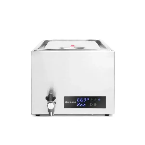 Hendi Sous vide systeem GN 1/1 20L 230V 600W met roestvaststalen inzet en aftapkraan Hete Deal