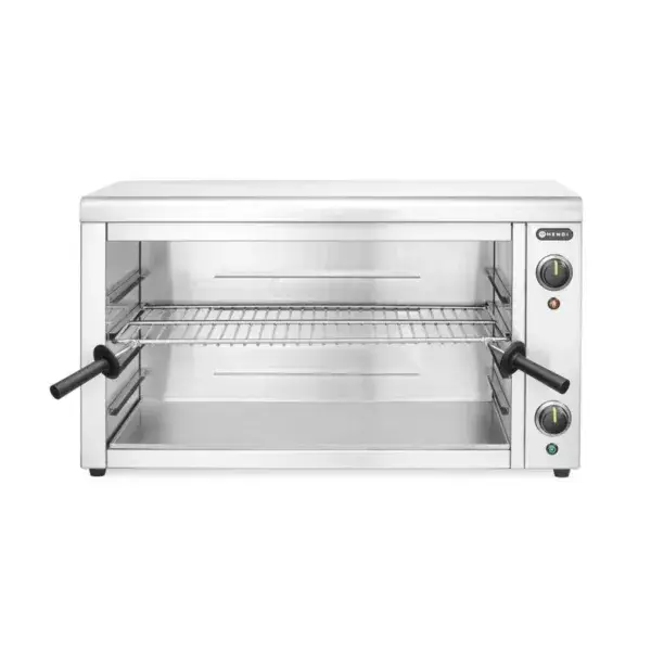 Hendi Salamander 230V 3600W 800x633x453mm RVS met thermostaat en timer Exclusieve Aanbieding