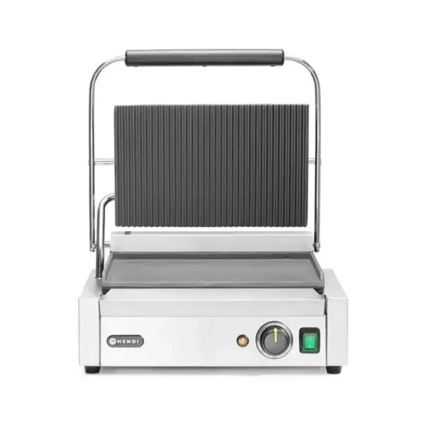 Hendi Contactgrill Panini 230V 2200W 430x375x216mm geribd en glad Snelle Levering