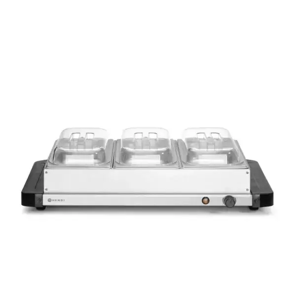 Hoge Kwaliteit Hendi voedselwarmer 220-240V 400W GN 1/3 RVS 657x381x161mm