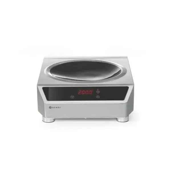 Gecertificeerd Hendi Inductiewok Profi Line model 3500 230V 3500W 340x450x130mm roestvrij staal