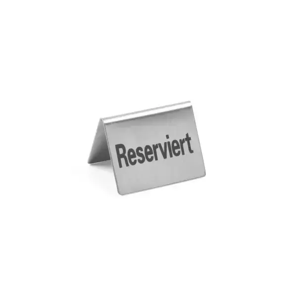Hendi tafelstandaard gereserveerd 50x35x40 mm rvs 18/0 Bestseller