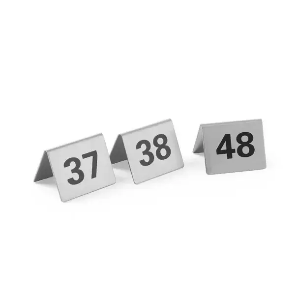 Hendi tafelstandaard nummers 37-48 metaal 50x35x40 mm set van 12 Lage Prijs