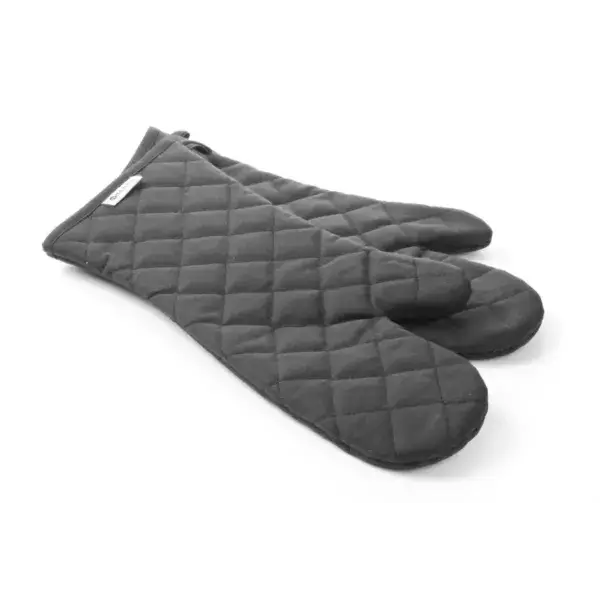 Hendi ovenwanten katoen met vlamvertragende coating zwart 380 mm 2 stuks Betrouwbaar