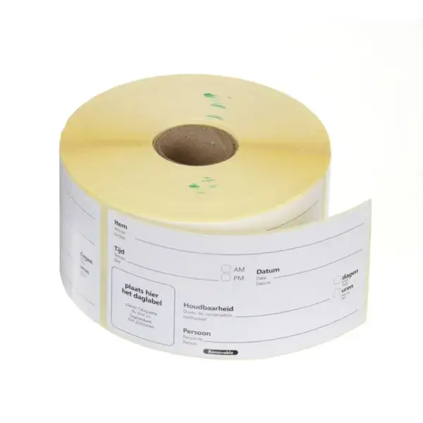 Premium Houdbaarheidsstickers, multifunctioneel, eenvoudig te verwijderen, hendi, wit, 500 st., 100x50mm