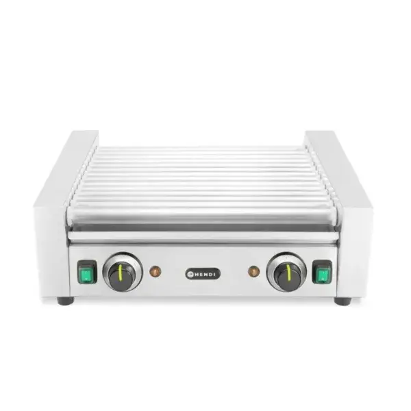 Hendi worstrolgrill 2 zones 230V 1230W roestvrijstaal 45 cm rollerbreedte Superprijs