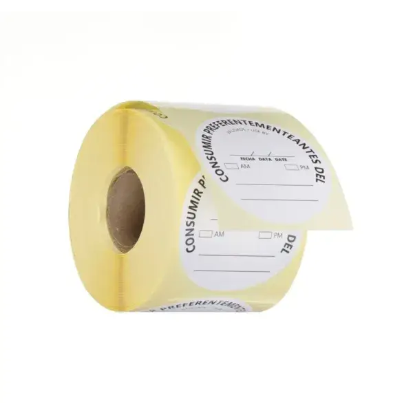 Voedselveiligheidsstickers, multifunctioneel, eenvoudig verwijderbaar, “gebruiken tot”, hendi, wit, 500 st., ⌀50mm Seizoensaanbieding