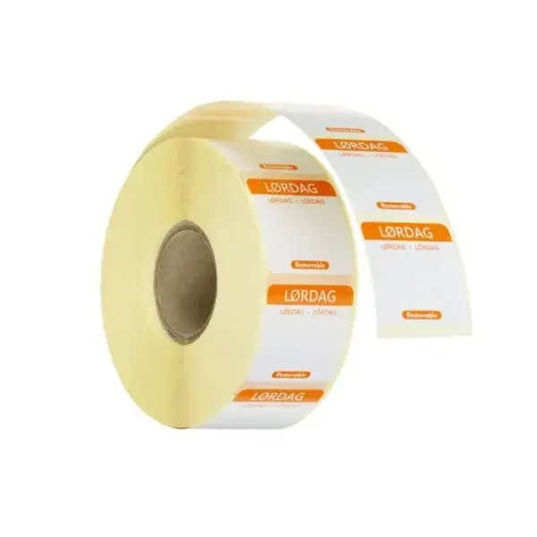 Voedselveiligheidsstickers, multifunctioneel, eenvoudig verwijderbaar , hendi, zaterdag, oranje, 1000 st., 25x25mm Direct Verzonden