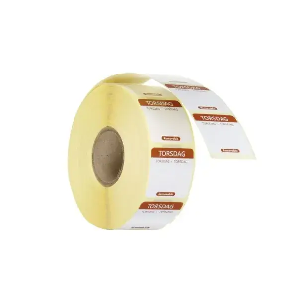 Voedselveiligheidsstickers, multifunctioneel, eenvoudig verwijderbaar , hendi, donderdag, bruin, 1000 st., 25x25mm Exclusieve Aanbieding