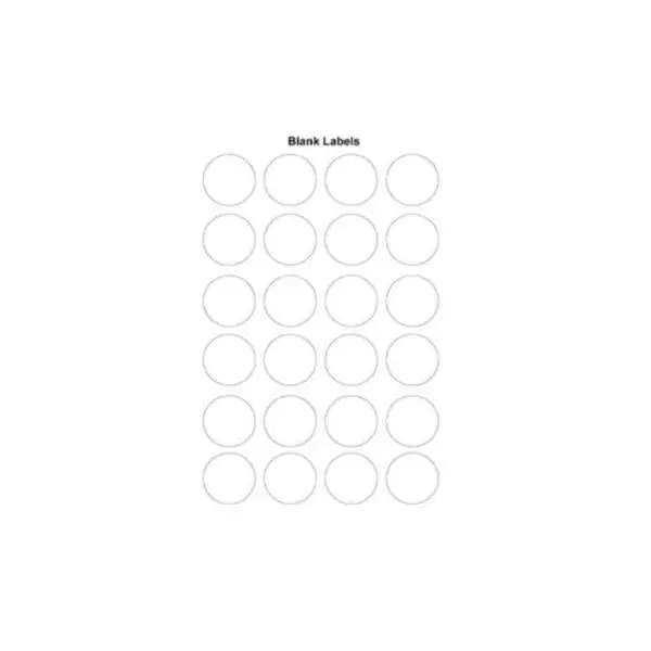 Blad met 24 blanco labels Veilige Betaling