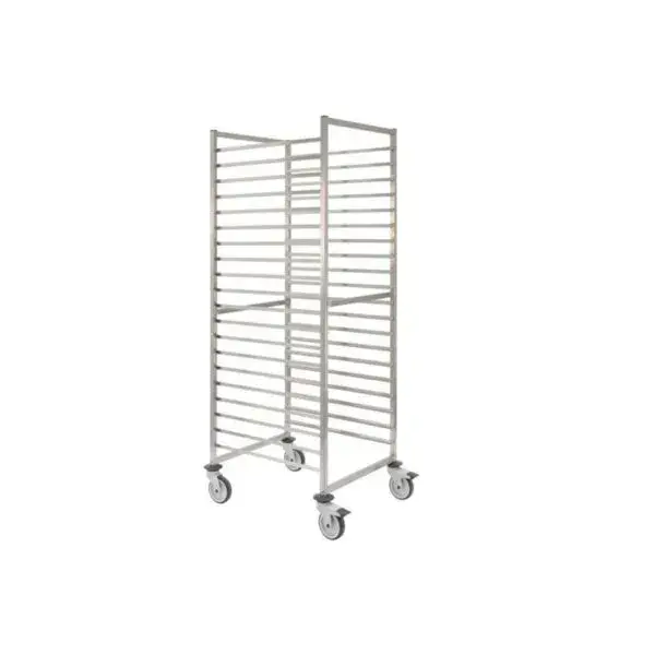 Weekendaanbieding Rvs regaalwagen gastro - 650x530mm - 20 niveaus - type t - in: 530mm