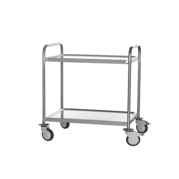 Serveerwagen met 2 niveaus - rvs - 1070x740mm Op = Op