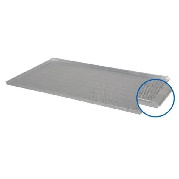 Nieuw Bakplaat alu 980x580x23mm geperforeerd - 3 boorden 90� + 1 schuine 1,5mm