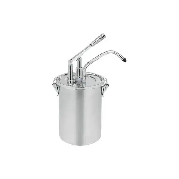 Laatste Kans Premium sausdispenser volledig in rvs - inox pot 4.5l incl deksel, per stuk