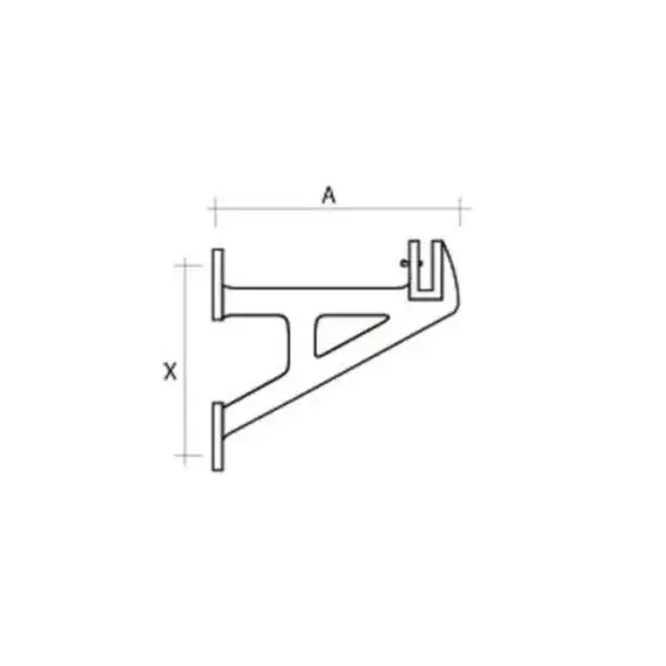 Voordeelprijs A-konzool - 65-250mm - m12
