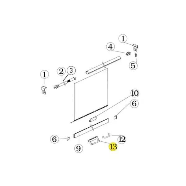 Standaard handgreep kunststof grijs - ral 7035 * mm 000 1 * onderdeel no 13 Populair