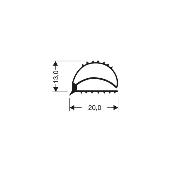 Vlak profiel pvc Seizoensaanbieding