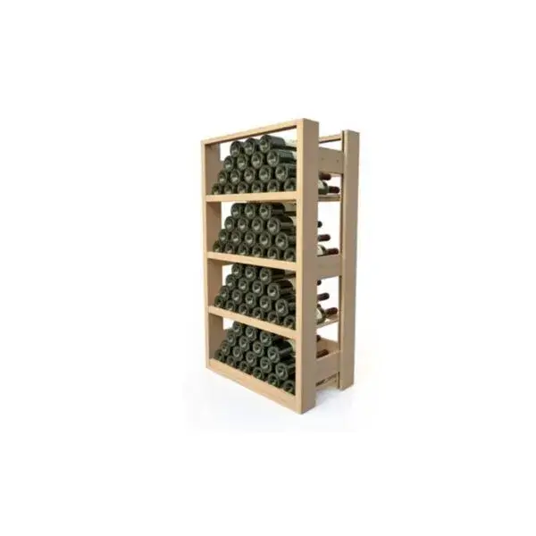 Wijnrek hout met houten niveaus - visiobois - 4 niveaus - 40-72 flessen Speciale Aanbieding