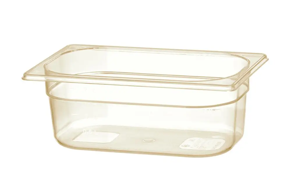 Container GN 1/4 Hoge Temperatuur Bestendigheid, Hendi, GN 1/4, 2,6L, Transparant, 265x162x(h)100mm Uitverkoop