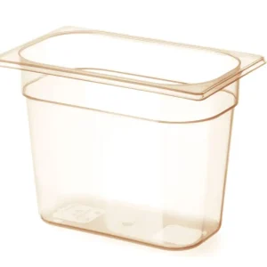 Bestel Nu Container GN 1/4 Hoge Temperatuur Bestendigheid, Hendi, GN 1/4, 3,8L, Transparant, 265x162x(h)150mm