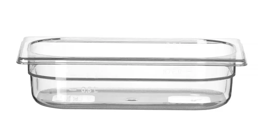 Container GN 1/4 Polycarbonaat, Hendi, Profi Line, GN 1/4, 1,8L, Transparant, 265x162x(h)65mm Uitverkoop
