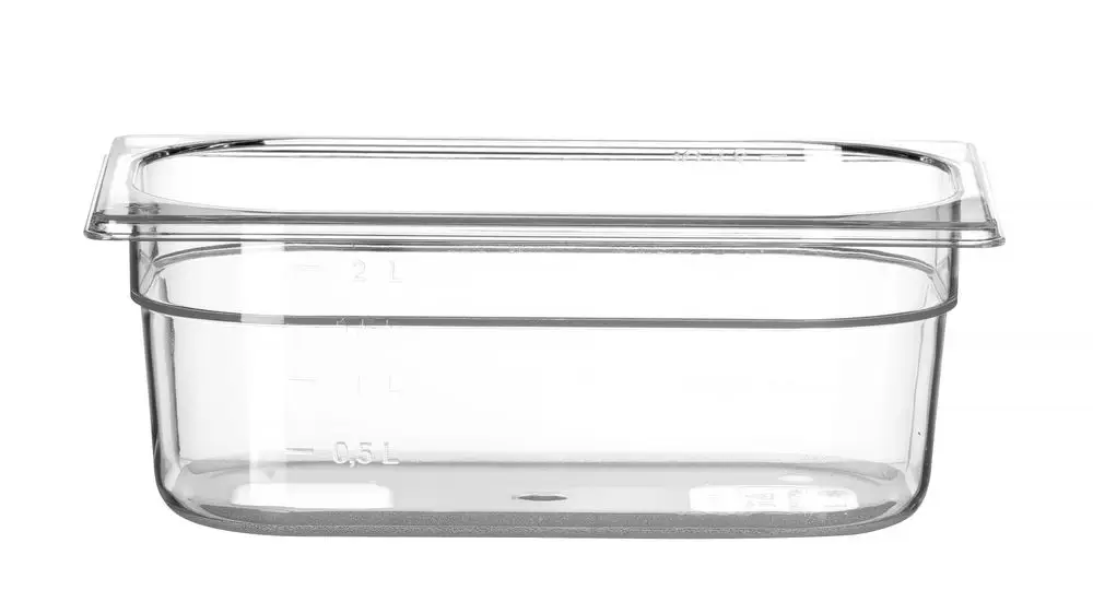Container GN 1/4 Polycarbonaat, Hendi, Profi Line, GN 1/4, 2,8L, Transparant, 265x162x(h)100mm Betrouwbaar