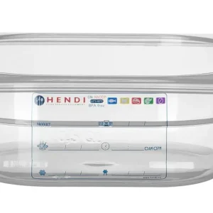 Express Levering Container GN 1/6, Hendi, GN 1/6, 1L, Transparant, 176x162x(h)65mm