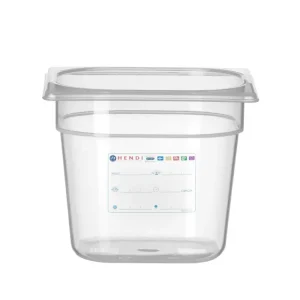 Container GN 1/6, Hendi, GN 1/6, 2,4L, Transparant, 176x162x(h)150mm Superprijs