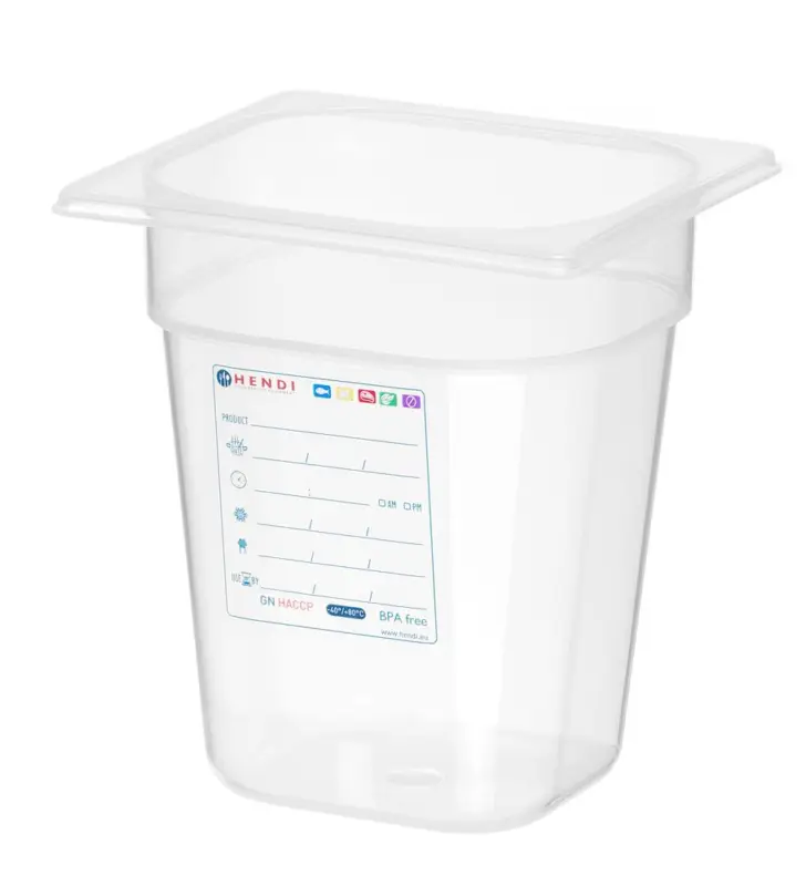 Container GN 1/6, Hendi, GN 1/6, 3,4L, Transparant, 176x162x(h)200mm Koop Online