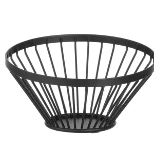 Fruitkorf Schuin Zwart, Hendi, ø150x(h)80mm Beperkte Voorraad