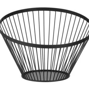 Fruitkorf Schuin Zwart, Hendi, ø300x(h)250mm Hete Deal