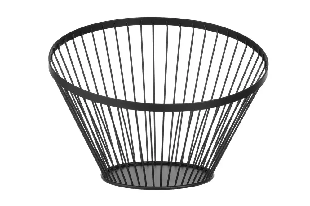 Fruitkorf Schuin Zwart, Hendi, ø300x(h)250mm Hete Deal