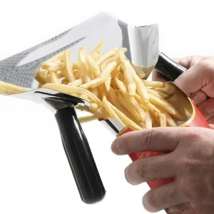 Populair Frites Afvulschep, Hendi, Zwart, 230x220mm
