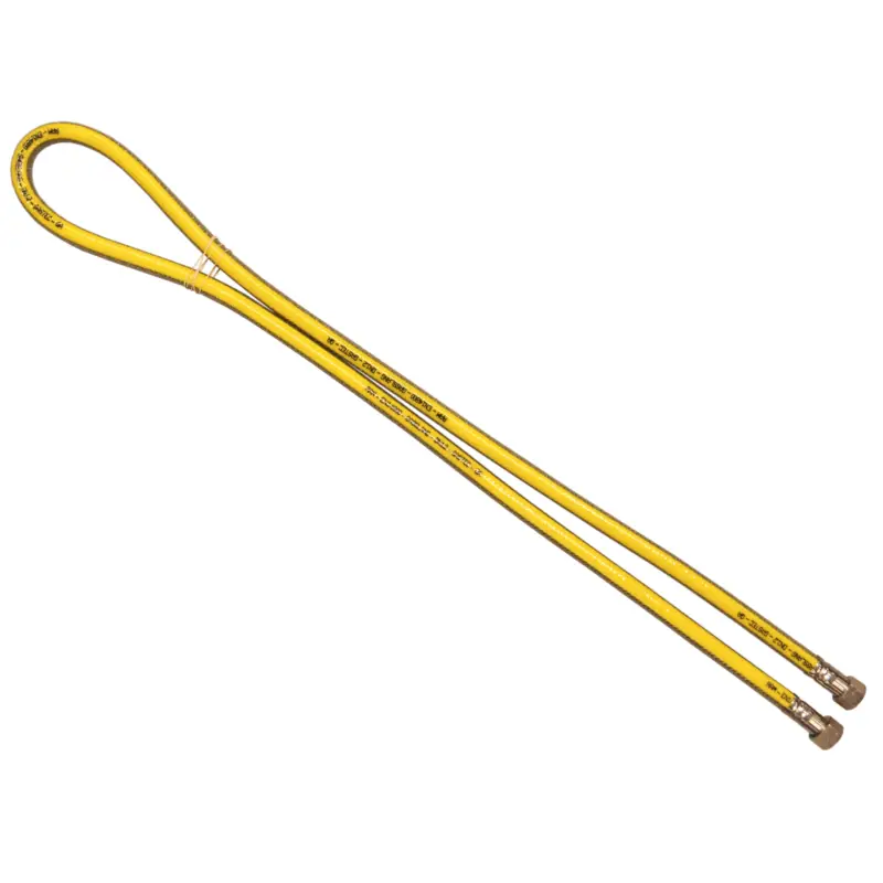 Gasslang | RVS Superflex DN12 | M24 wartel | Gastec QA | 2000 mm Finale Uitverkoop