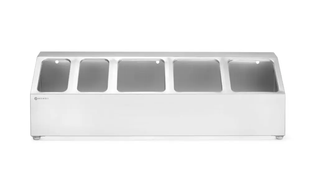 Gastronormbak houder, HENDI, 5 compartimenten, 745x245x(H)215mm Uitverkoop