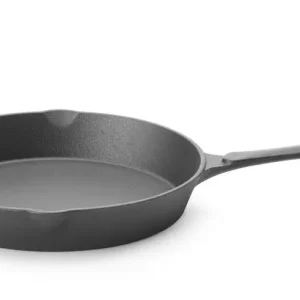Direct Verzonden Gietijzeren Skillet, HENDI, Zwart, ⌀250x(H)40mm