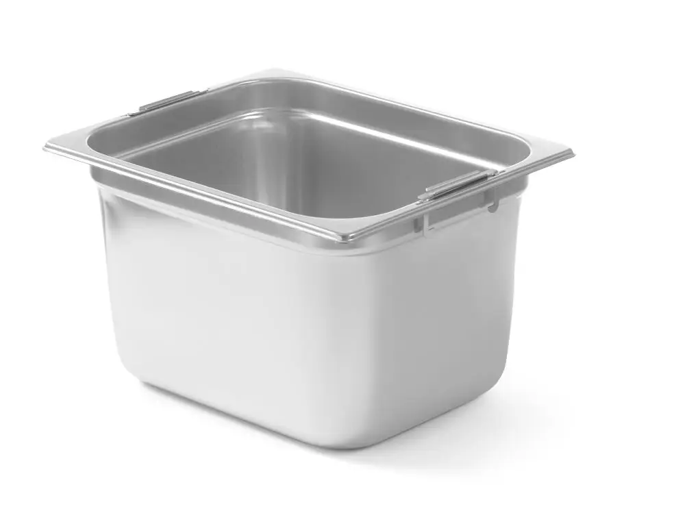 GN container met intrekbare handgrepen, HENDI, GN 1/2, 12,5L, (H)200mm Voordeelprijs