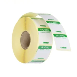 Premium Hendi Voedselveiligheidsstickers | Vrijdag | Multifunctioneel | Eenvoudig Verwijderbaar | Groen | 25x25mm | 1000 stuks