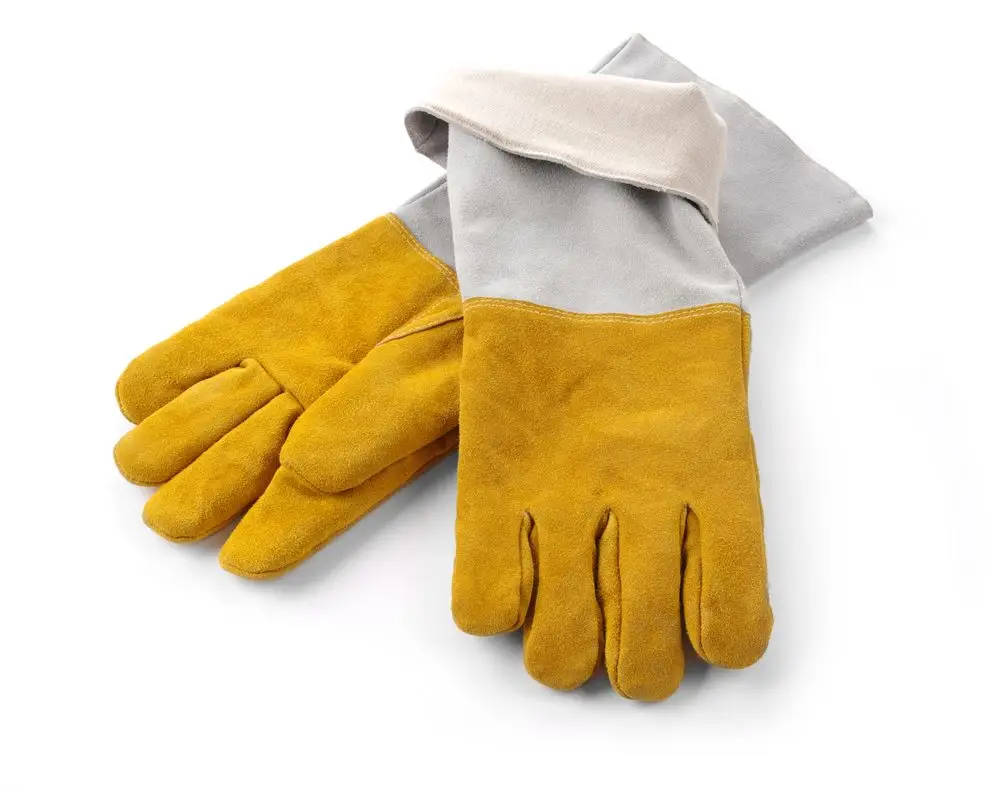 Favoriet Hittebestendige Leren Barbecue Handschoenen – 2 Stuks, Hendi, 2 St., (l)460mm