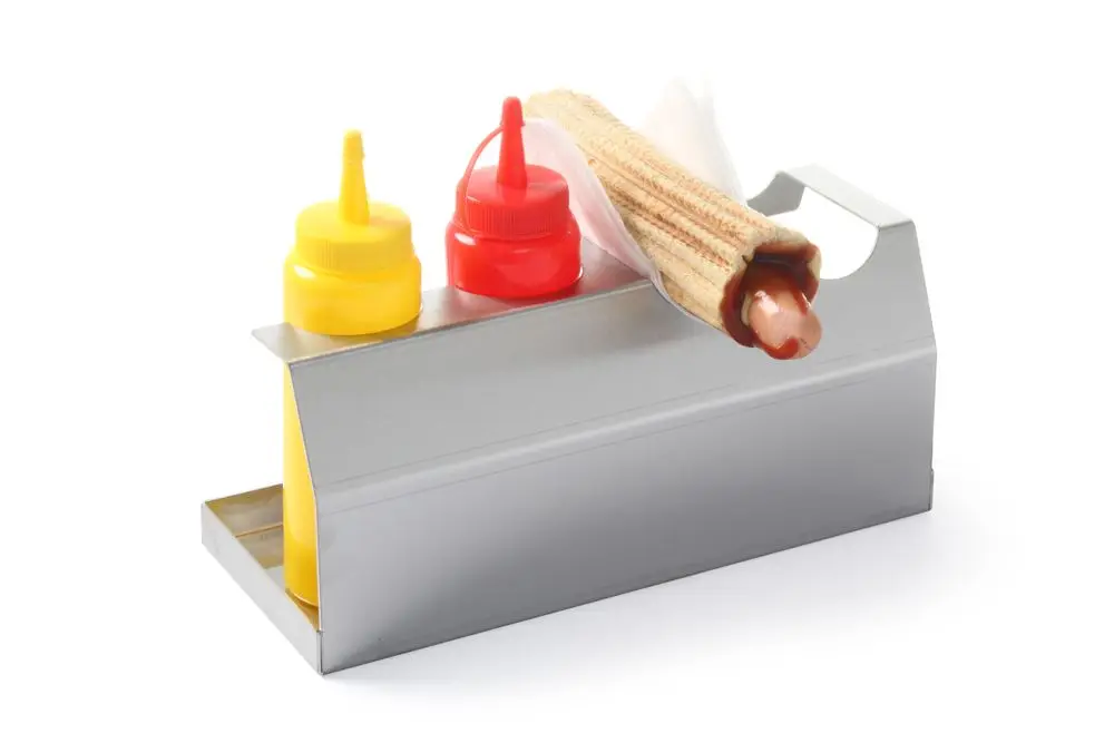 Hotdog Standaard, Hendi, 260x110x(h)118mm Op = Op