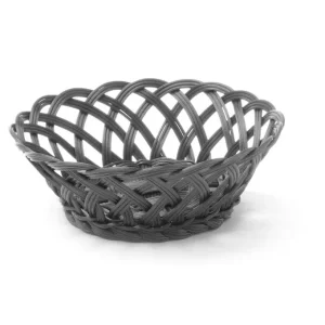 Geweven Manden, Hendi, Rond, Zwart, 200x200x(h)65mm Direct Beschikbaar