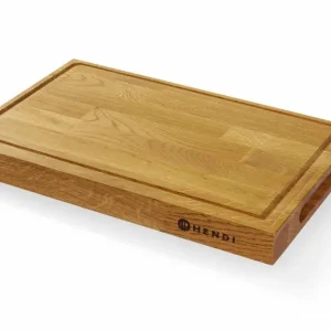 Exclusieve Aanbieding Eiken serveerplank, HENDI, 420x280x(H)40mm