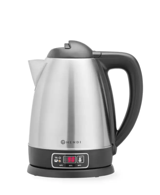 Draadloze Elektrische Waterkoker Met Temperatuurregeling, Hendi, 1,8L, 230v/1800w, 230x165x(h)255mm Koopje