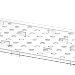 Dagaanbieding Geperforeerde Roosters Voor GN Containers Polycarbonaat, Hendi, Profi Line, GN 1/1, Transparant, 467x263mm