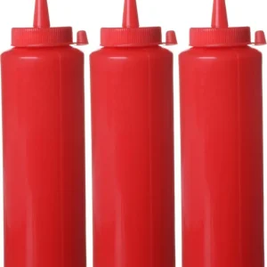 Goedkoop Dispenser Flacon Sets – 3 St., Hendi, 0,2L, Rood, 3 St., ø50x(h)185mm
