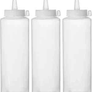 Dispenser Flacon Sets – 3 St., Hendi, 0,7L, Transparant, 3 St., ø70x(h)240mm Lage Prijs